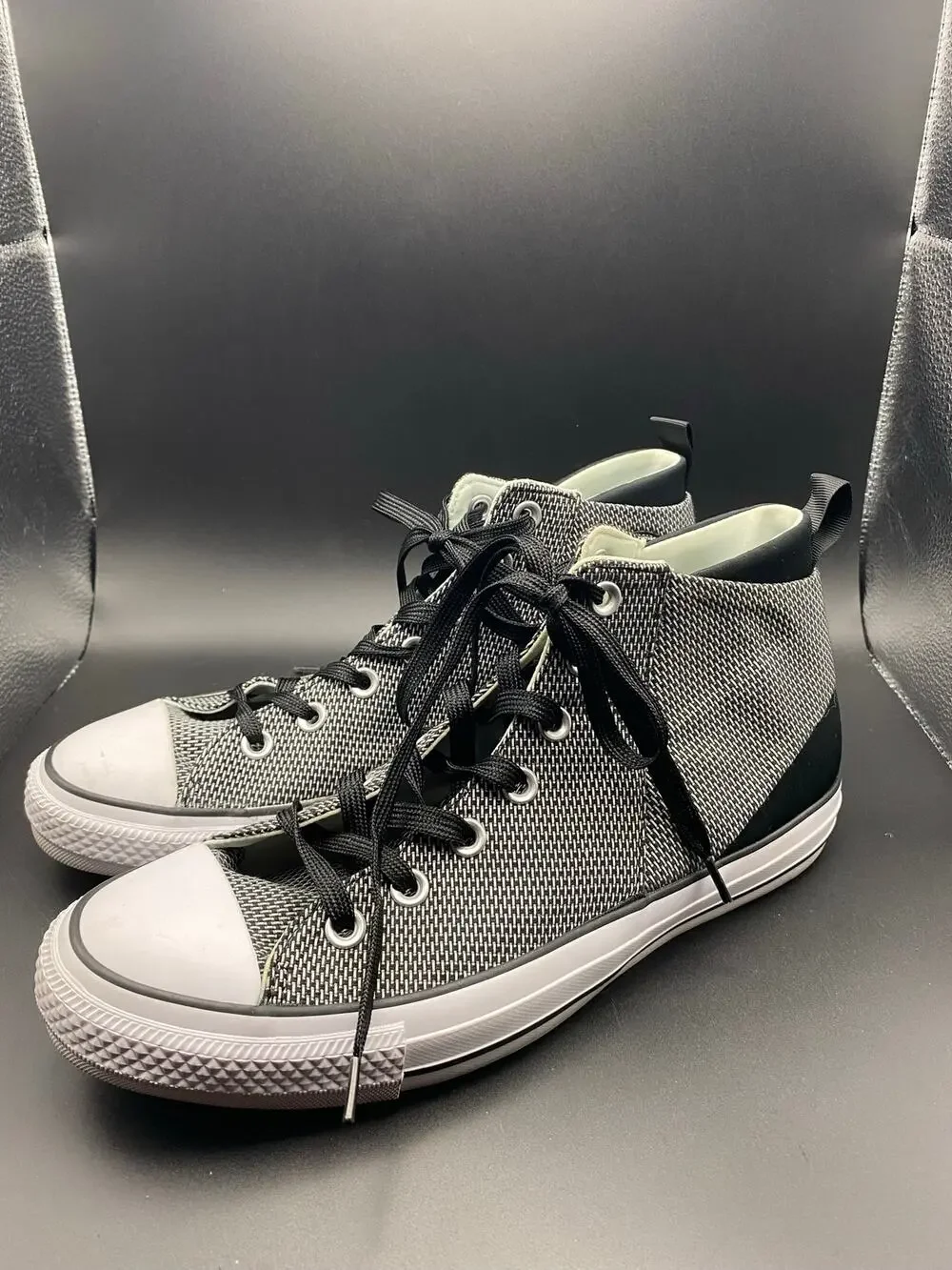 Converse Chuck Taylor All Star Syde Street Mid Black/ White. Women’s. 9.5 - Picture 1 of 9